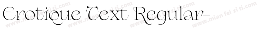 Erotique Text Regular字体转换